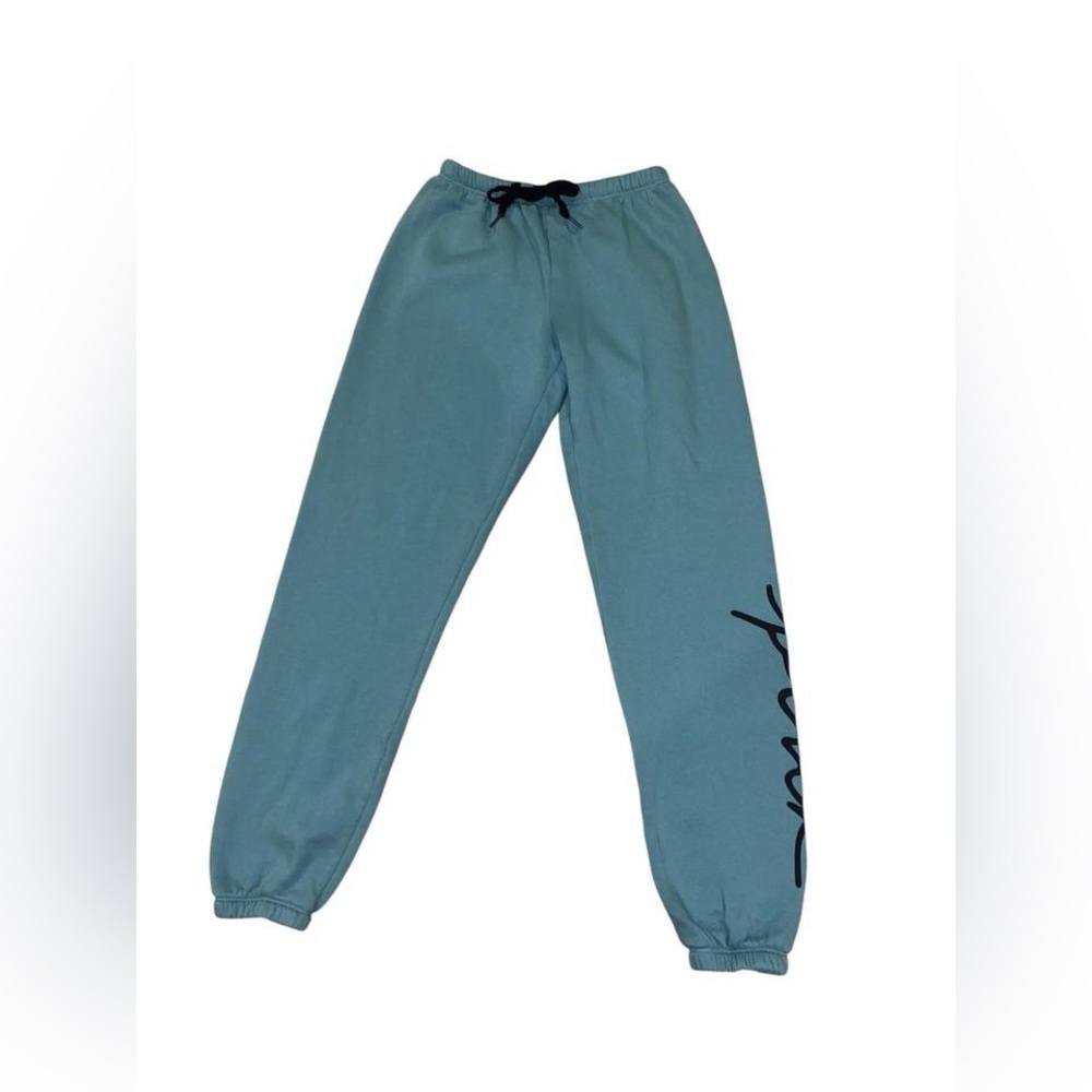 Victoria’s Secret PINK sage green joggers with black logo